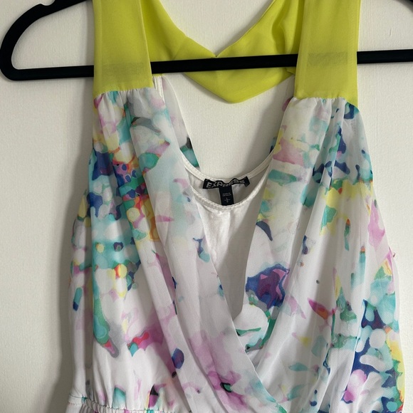 Express Multicolor Abstract Dress - Picture 3 of 4